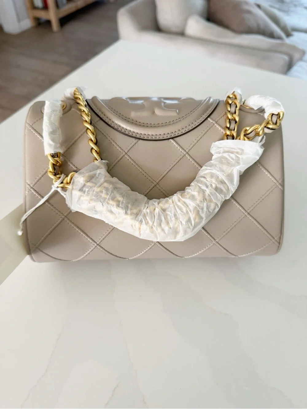 Tory Burch Small Fleming Soft Shoulder Bag in Fresh Clay MSRP $630 NEW - Picture 7 of 10